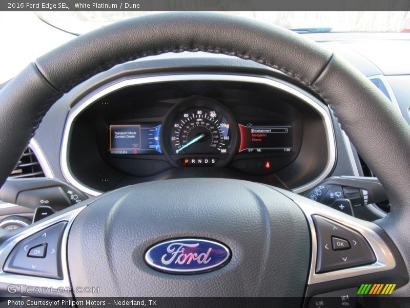 White Platinum / Dune 2016 Ford Edge SEL