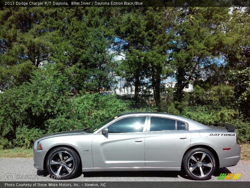 Billet Silver / Daytona Edition Black/Blue 2013 Dodge Charger R/T Daytona