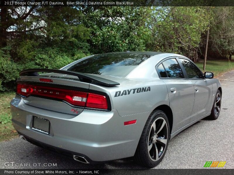 Billet Silver / Daytona Edition Black/Blue 2013 Dodge Charger R/T Daytona