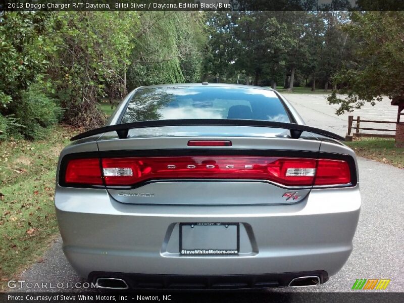 Billet Silver / Daytona Edition Black/Blue 2013 Dodge Charger R/T Daytona