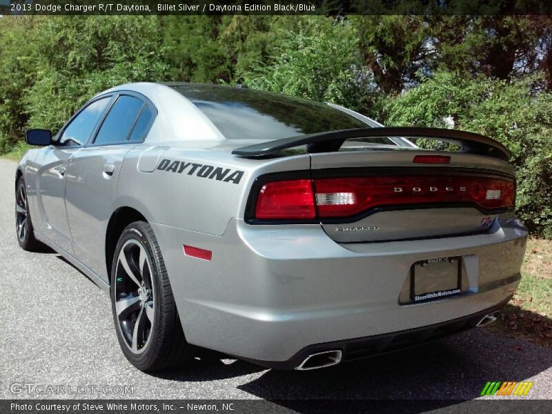 Billet Silver / Daytona Edition Black/Blue 2013 Dodge Charger R/T Daytona
