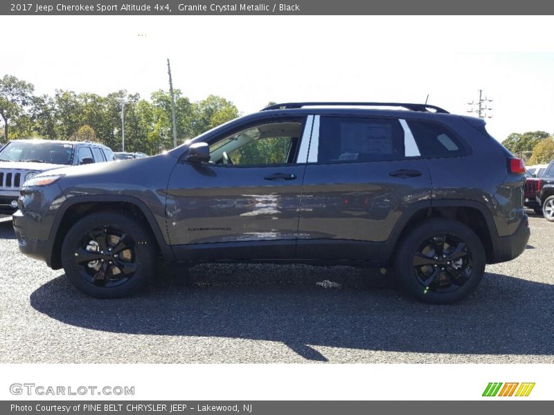 Granite Crystal Metallic / Black 2017 Jeep Cherokee Sport Altitude 4x4