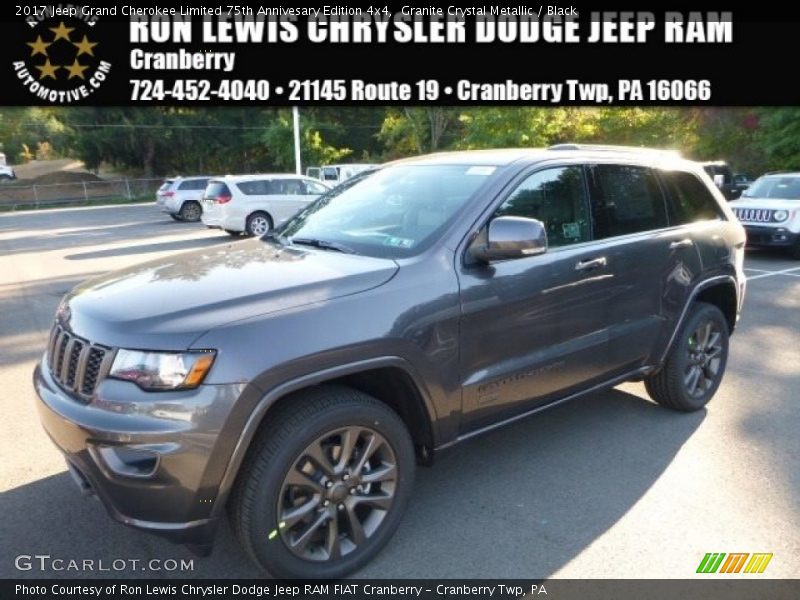 Granite Crystal Metallic / Black 2017 Jeep Grand Cherokee Limited 75th Annivesary Edition 4x4