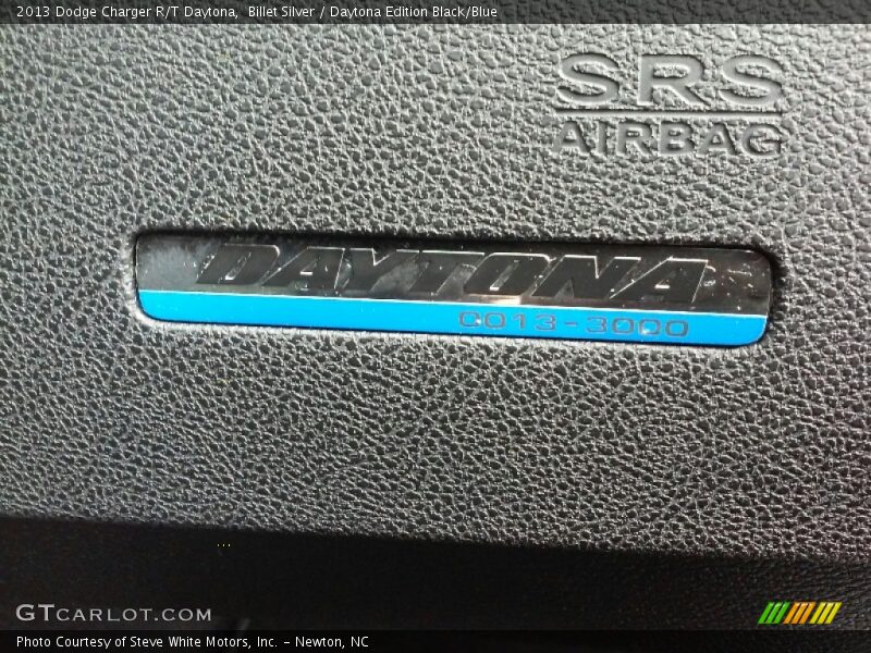 Billet Silver / Daytona Edition Black/Blue 2013 Dodge Charger R/T Daytona