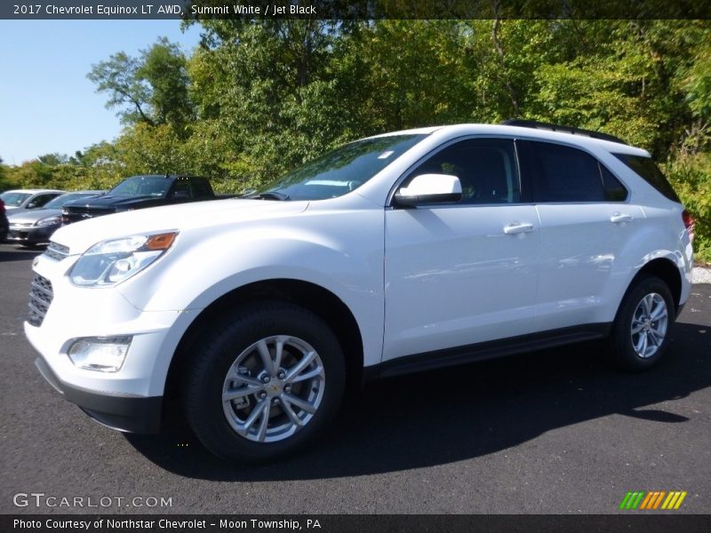 Summit White / Jet Black 2017 Chevrolet Equinox LT AWD