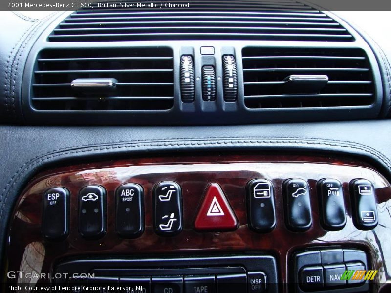 Brilliant Silver Metallic / Charcoal 2001 Mercedes-Benz CL 600