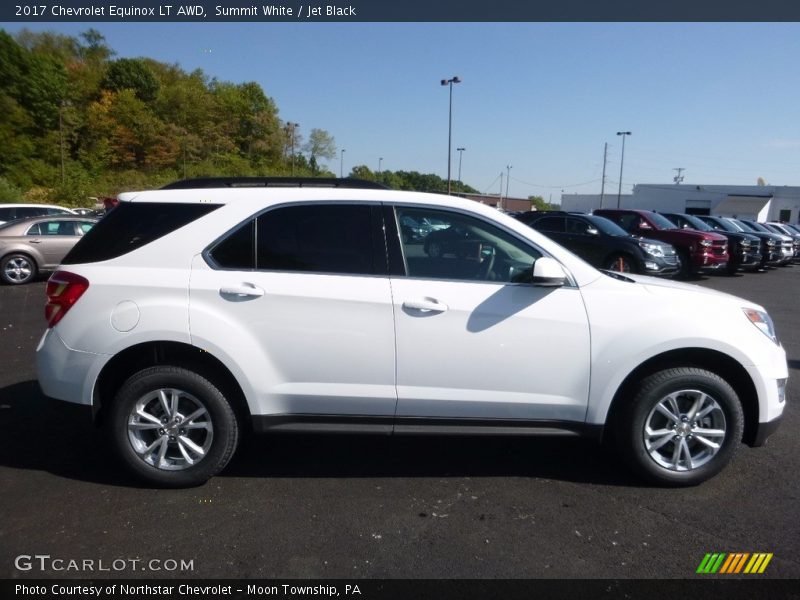 Summit White / Jet Black 2017 Chevrolet Equinox LT AWD