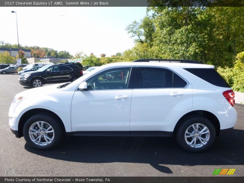 Summit White / Jet Black 2017 Chevrolet Equinox LT AWD