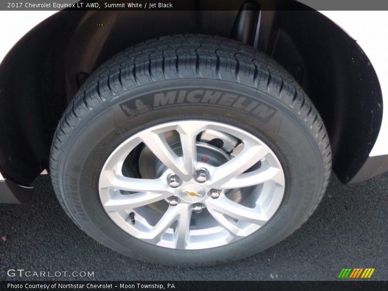Summit White / Jet Black 2017 Chevrolet Equinox LT AWD