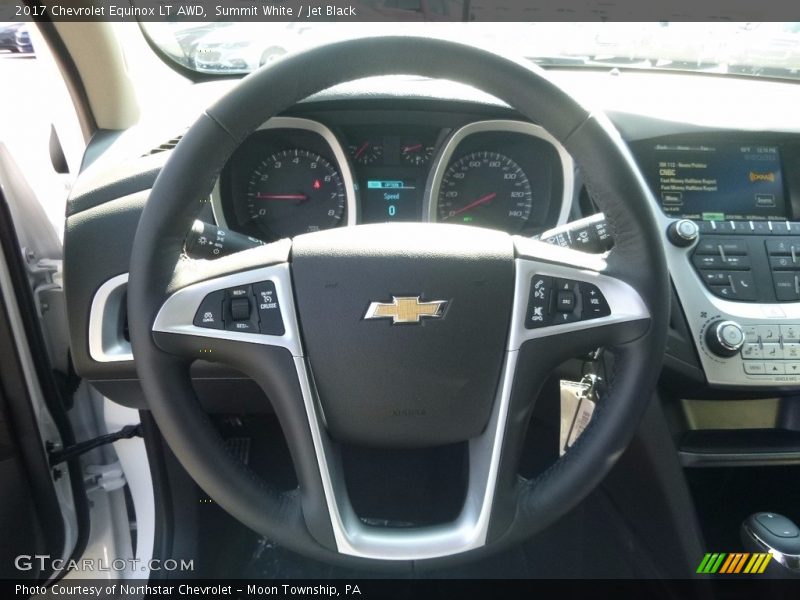 Summit White / Jet Black 2017 Chevrolet Equinox LT AWD