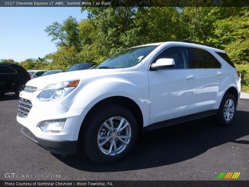 Summit White / Jet Black 2017 Chevrolet Equinox LT AWD
