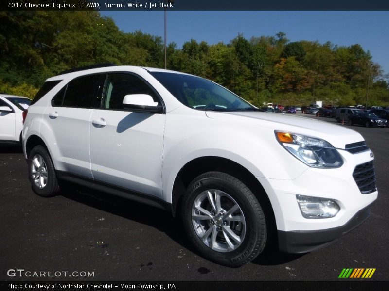 Summit White / Jet Black 2017 Chevrolet Equinox LT AWD