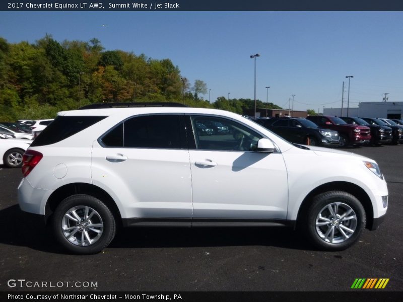 Summit White / Jet Black 2017 Chevrolet Equinox LT AWD