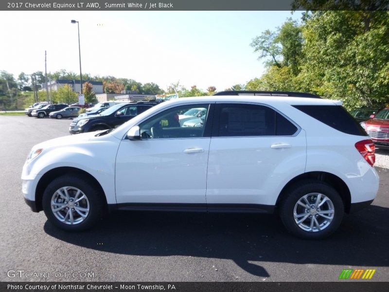 Summit White / Jet Black 2017 Chevrolet Equinox LT AWD