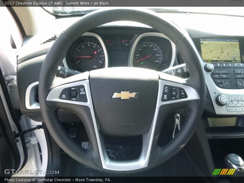 Summit White / Jet Black 2017 Chevrolet Equinox LT AWD