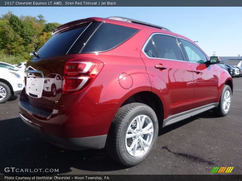 Siren Red Tintcoat / Jet Black 2017 Chevrolet Equinox LT AWD