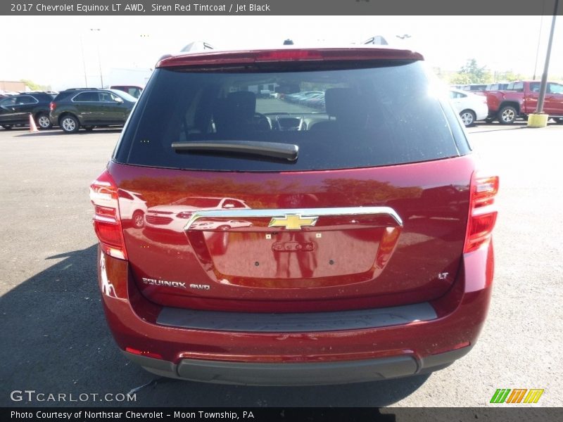 Siren Red Tintcoat / Jet Black 2017 Chevrolet Equinox LT AWD