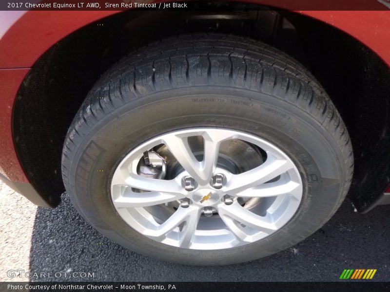 Siren Red Tintcoat / Jet Black 2017 Chevrolet Equinox LT AWD