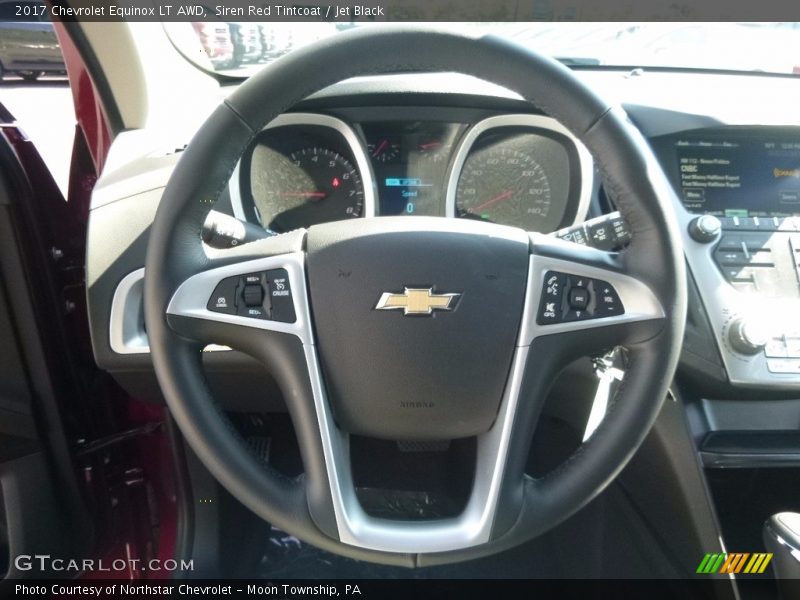 Siren Red Tintcoat / Jet Black 2017 Chevrolet Equinox LT AWD