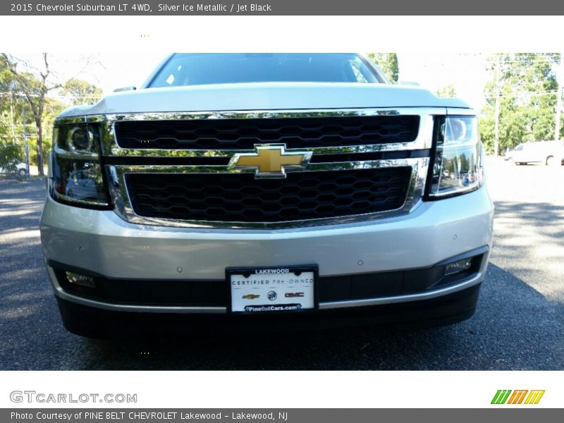 Silver Ice Metallic / Jet Black 2015 Chevrolet Suburban LT 4WD