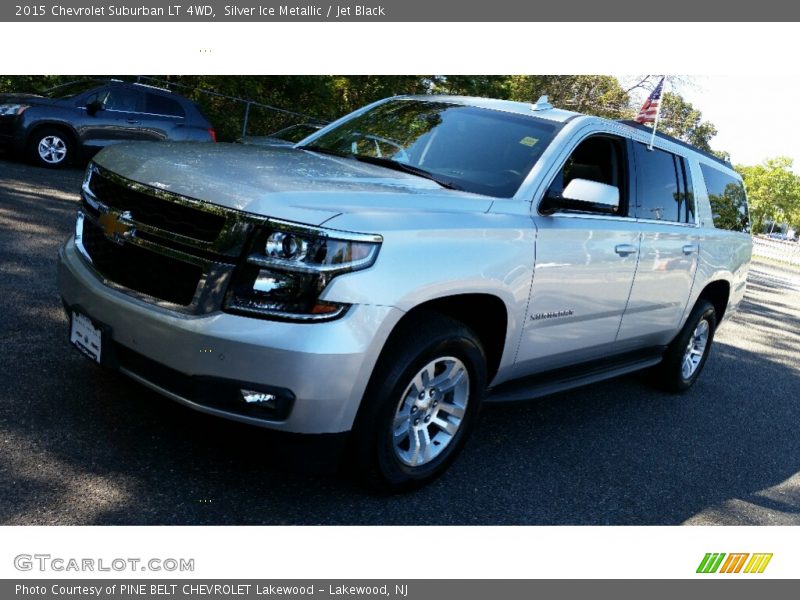 Silver Ice Metallic / Jet Black 2015 Chevrolet Suburban LT 4WD