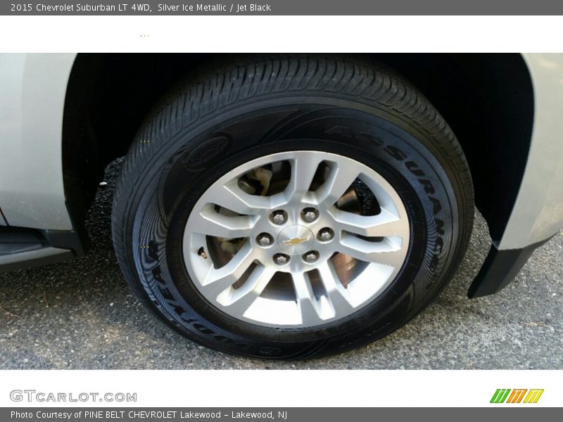 Silver Ice Metallic / Jet Black 2015 Chevrolet Suburban LT 4WD