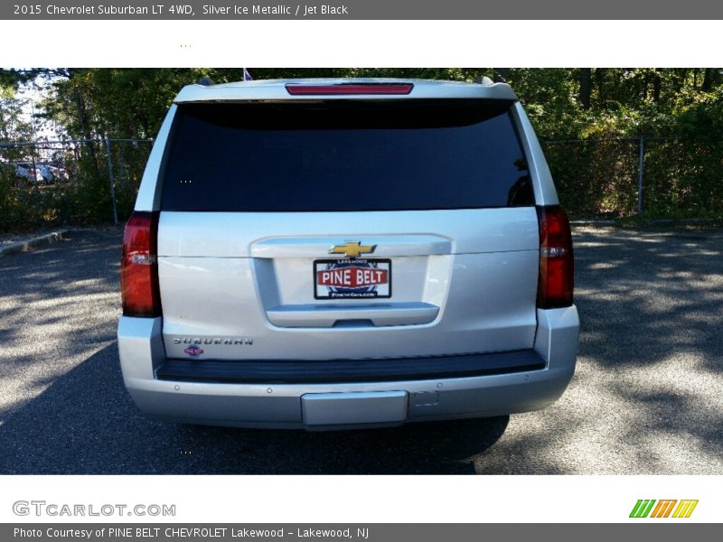 Silver Ice Metallic / Jet Black 2015 Chevrolet Suburban LT 4WD