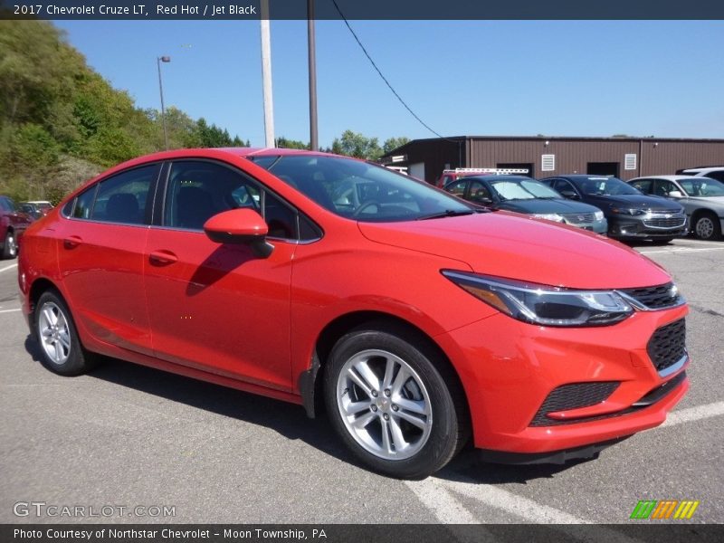 Red Hot / Jet Black 2017 Chevrolet Cruze LT