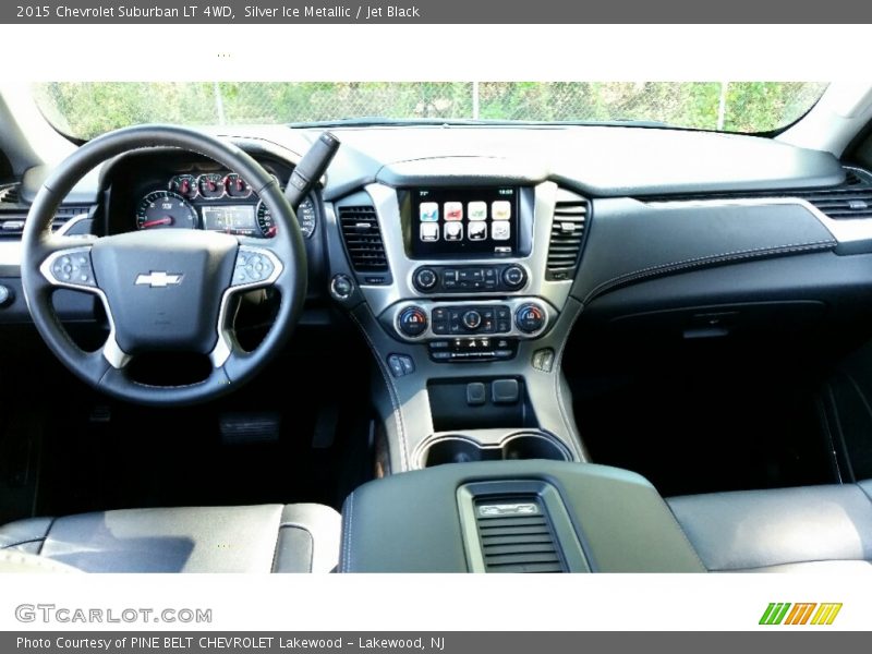 Silver Ice Metallic / Jet Black 2015 Chevrolet Suburban LT 4WD