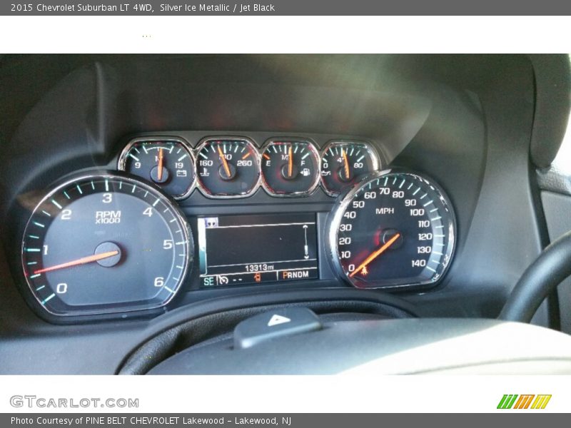 Silver Ice Metallic / Jet Black 2015 Chevrolet Suburban LT 4WD