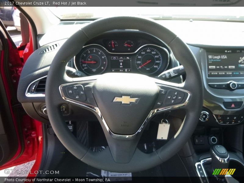 Red Hot / Jet Black 2017 Chevrolet Cruze LT