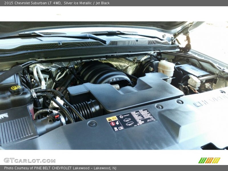 Silver Ice Metallic / Jet Black 2015 Chevrolet Suburban LT 4WD