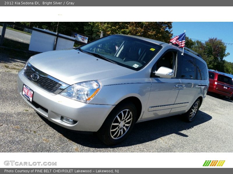 Bright Silver / Gray 2012 Kia Sedona EX