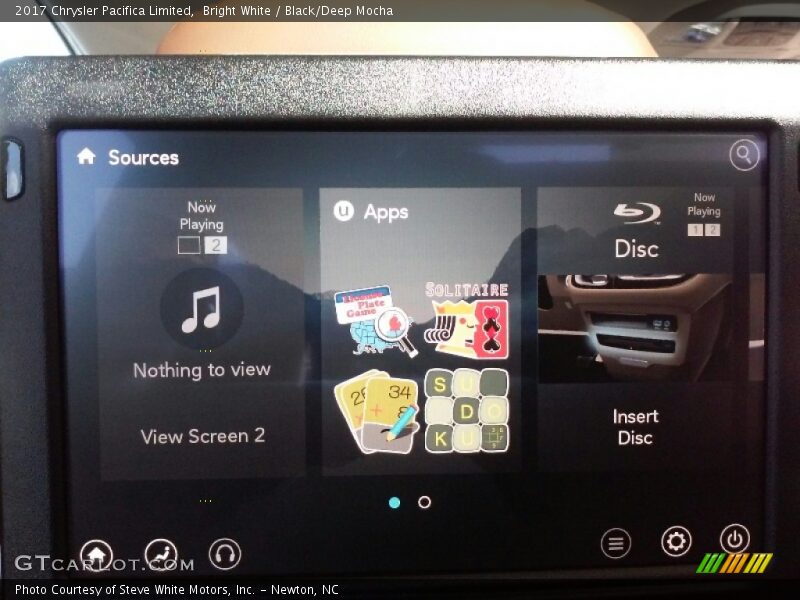 Bright White / Black/Deep Mocha 2017 Chrysler Pacifica Limited