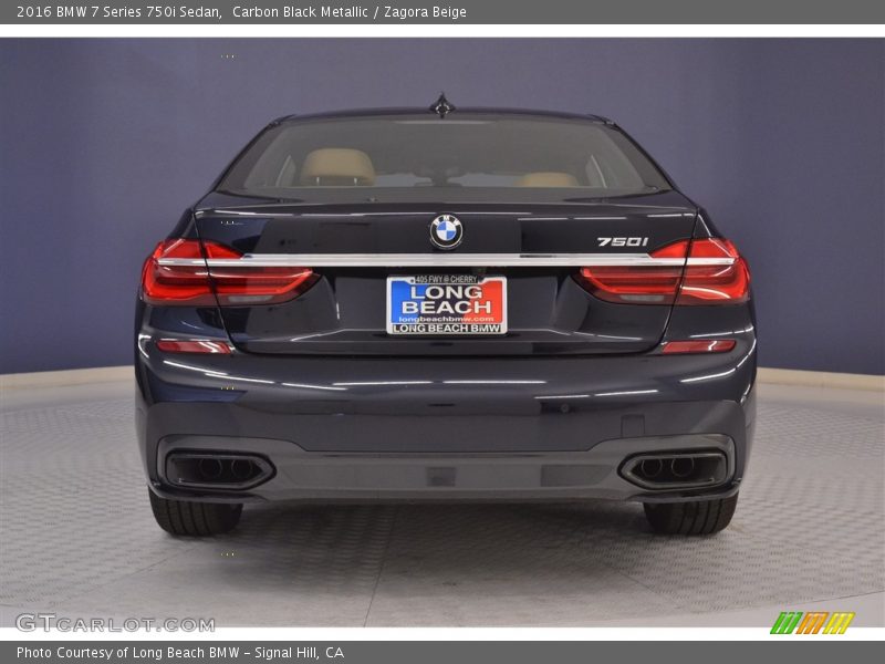 Carbon Black Metallic / Zagora Beige 2016 BMW 7 Series 750i Sedan