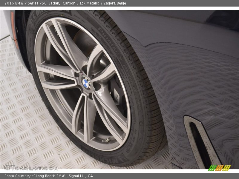 Carbon Black Metallic / Zagora Beige 2016 BMW 7 Series 750i Sedan