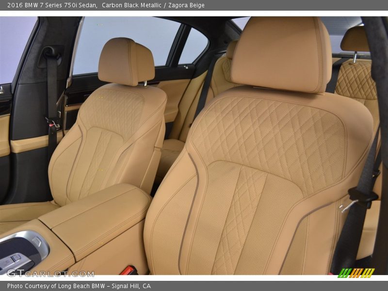 Carbon Black Metallic / Zagora Beige 2016 BMW 7 Series 750i Sedan