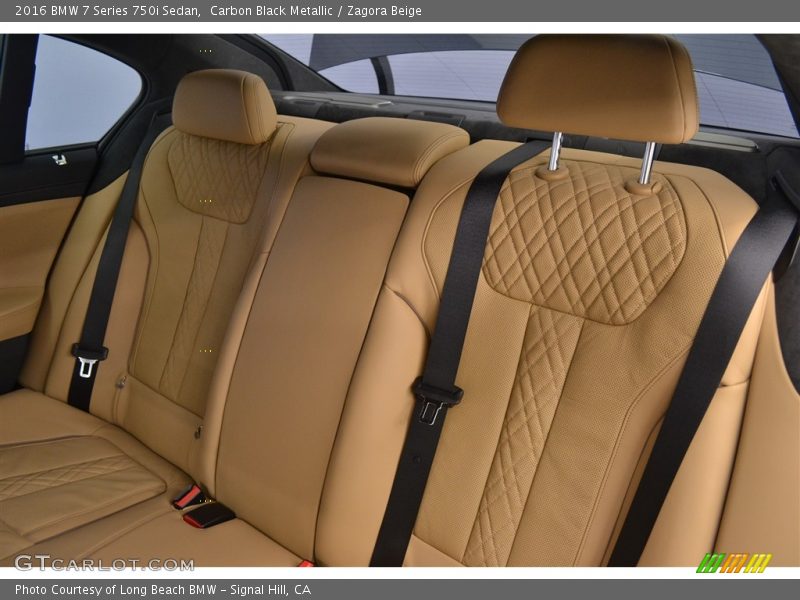 Carbon Black Metallic / Zagora Beige 2016 BMW 7 Series 750i Sedan