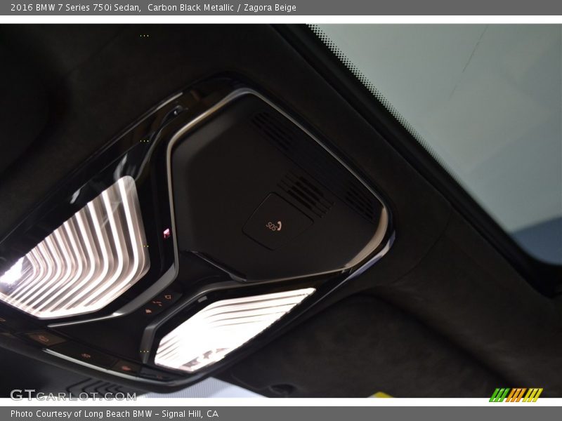 Carbon Black Metallic / Zagora Beige 2016 BMW 7 Series 750i Sedan