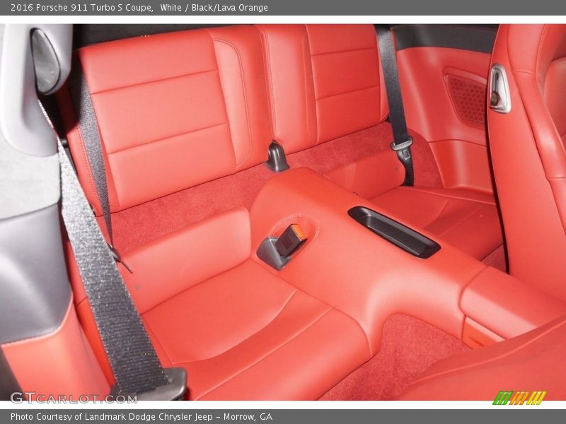 Rear Seat of 2016 911 Turbo S Coupe
