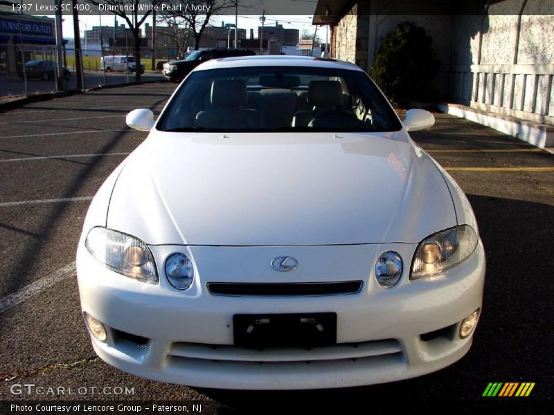Diamond White Pearl / Ivory 1997 Lexus SC 400