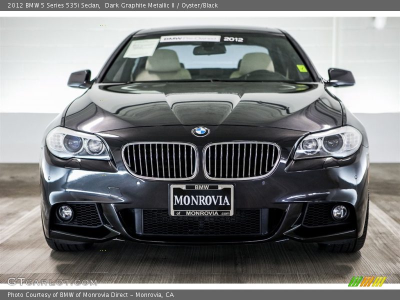 Dark Graphite Metallic II / Oyster/Black 2012 BMW 5 Series 535i Sedan