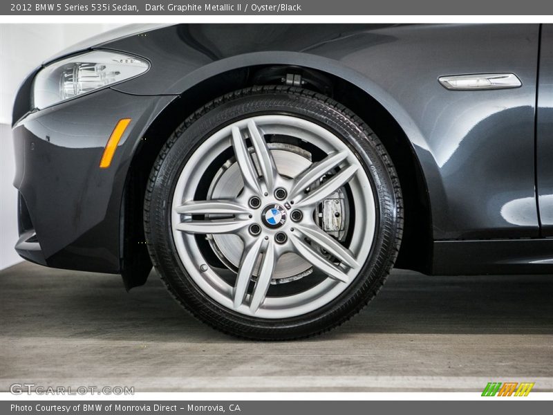 Dark Graphite Metallic II / Oyster/Black 2012 BMW 5 Series 535i Sedan