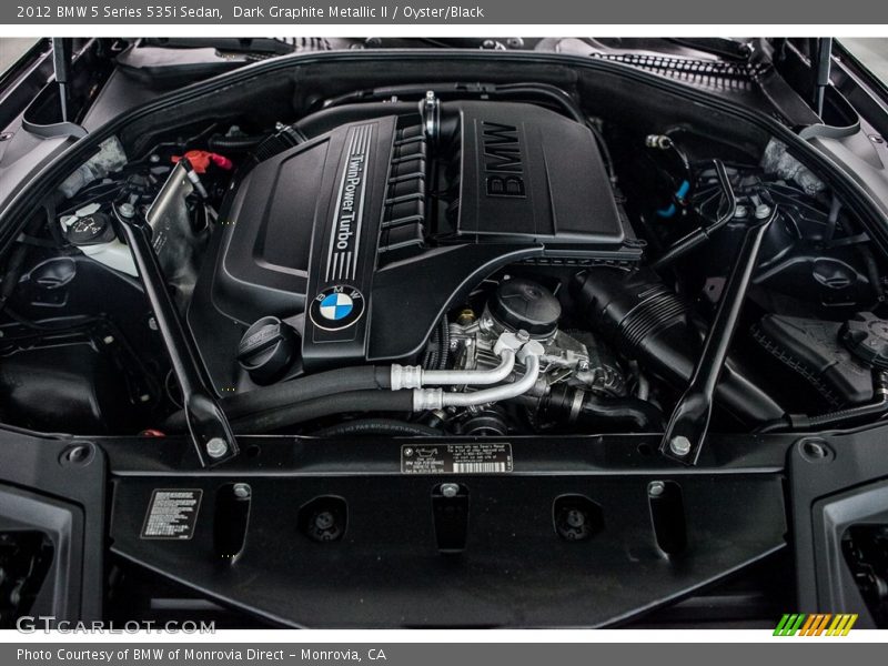 Dark Graphite Metallic II / Oyster/Black 2012 BMW 5 Series 535i Sedan