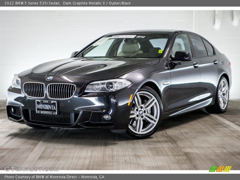 Dark Graphite Metallic II / Oyster/Black 2012 BMW 5 Series 535i Sedan