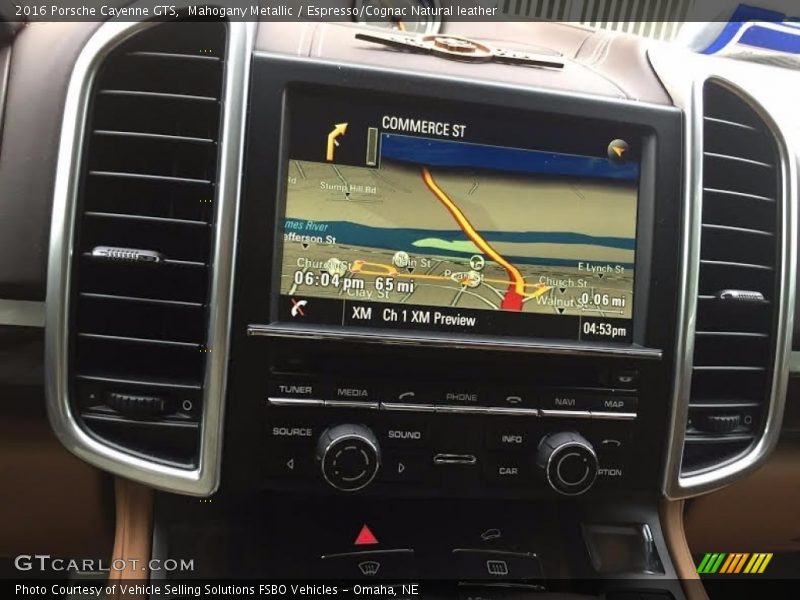 Mahogany Metallic / Espresso/Cognac Natural leather 2016 Porsche Cayenne GTS