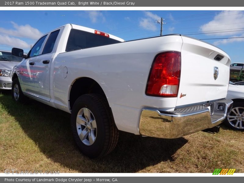 Bright White / Black/Diesel Gray 2017 Ram 1500 Tradesman Quad Cab