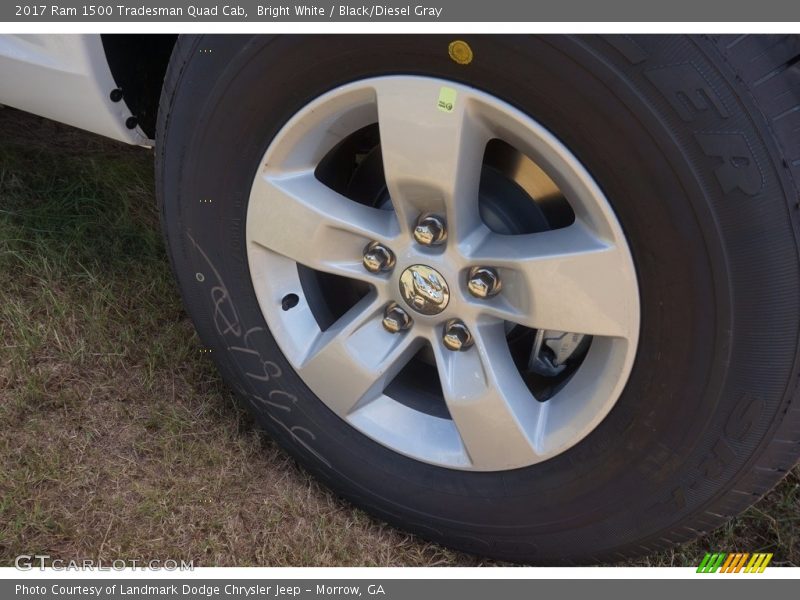 Bright White / Black/Diesel Gray 2017 Ram 1500 Tradesman Quad Cab