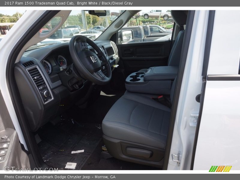 Bright White / Black/Diesel Gray 2017 Ram 1500 Tradesman Quad Cab