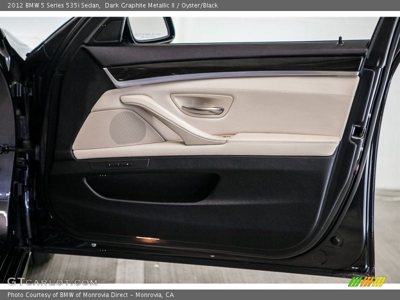 Dark Graphite Metallic II / Oyster/Black 2012 BMW 5 Series 535i Sedan